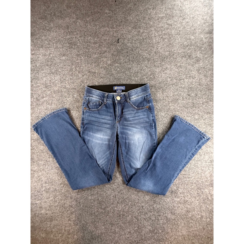 Democracy Ab solution Bootcut Jeans Womens 2P Blue Medium Wash Petite Stretch